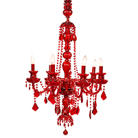 RED CHANDELIER